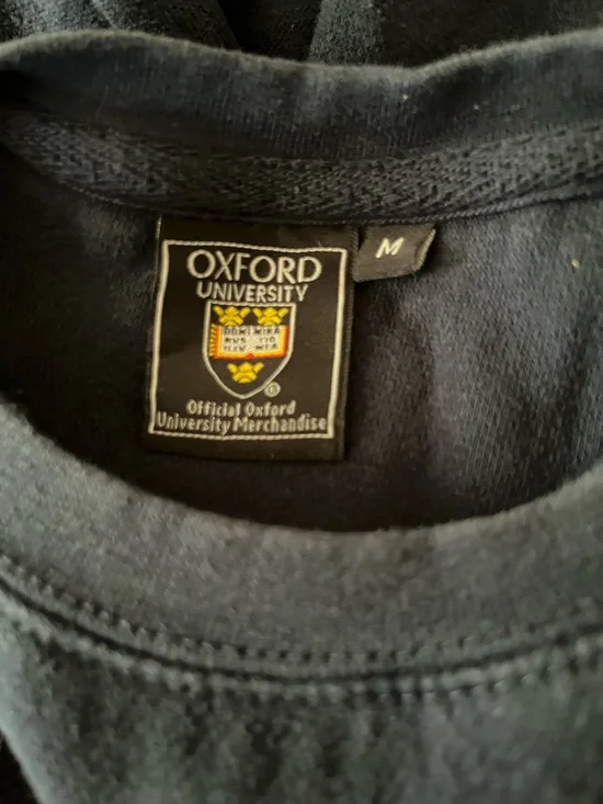 Oxford University Navy Crewneck Sweatshirt men’s size M - Picture 3 of 3